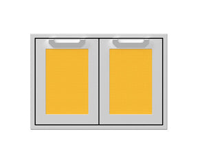 Hestan AGAD30-YW HE-DOUBLE ACCESS DR MARQUISE 30"YELLOW appliance for luxury outdoor kitchen.