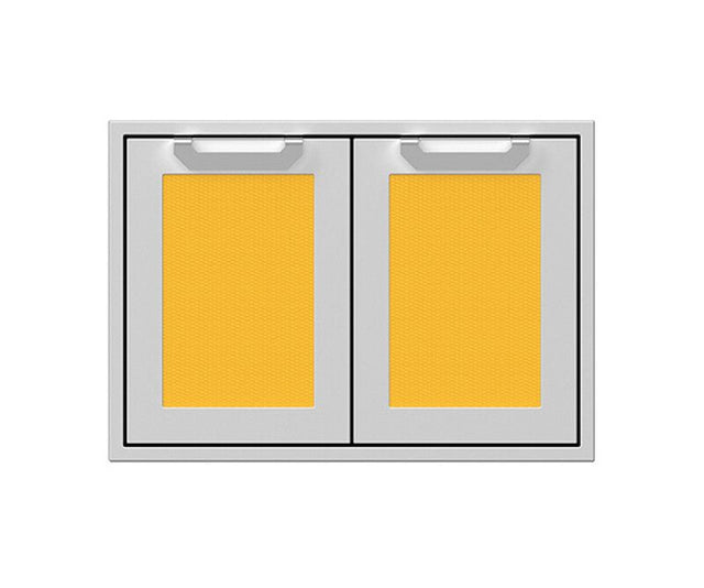 Hestan AGAD30-YW HE-DOUBLE ACCESS DR MARQUISE 30"YELLOW appliance for luxury outdoor kitchen.