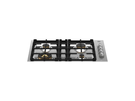 BERTAZZONI MAST304QBXT 30 Inch Gas Cooktop with 4 Sealed Burners, Continuous Cast Iron Grates