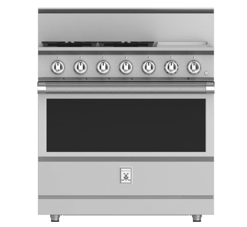 Hestan KRG365-LP 36 Inch, All Gas Range, 5 Burners, Stainless Steel, Liquid Propane