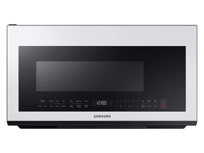 Samsung ME21B706B12 2.1 cu. ft. BESPOKE Over-the-Range Microwave with Sensor Cooking - White glass