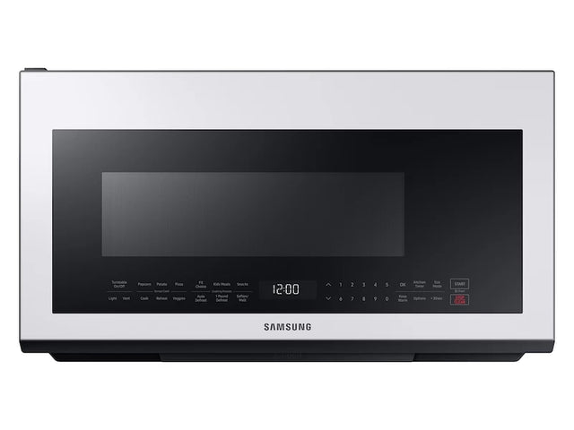 Samsung ME21B706B12 2.1 cu. ft. BESPOKE Over-the-Range Microwave with Sensor Cooking - White glass