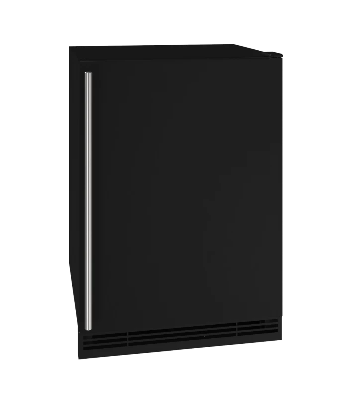 U-Line UHRI124-BS01A UL-COMBO FROST FREE 24" REV HING BLK SLD