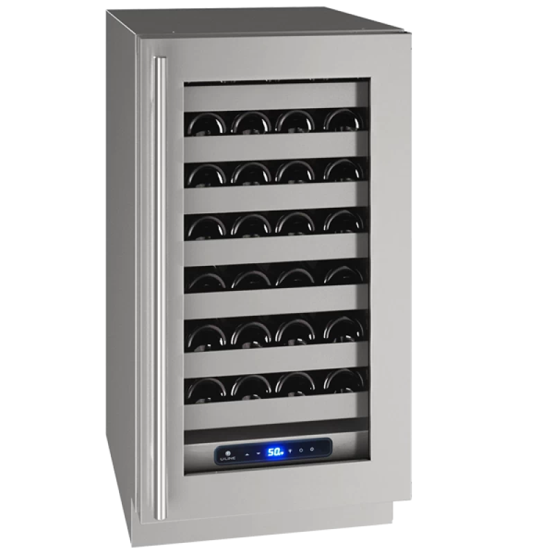 U-Line UHWC518-SG51A UL-WINE CAPTAIN 18" LOCK LH SS 115V
