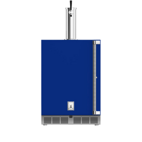 Hestan GFDSL241BU - OUTDOOR SINGLE FAUCET BEER DISPENSER, SOLID DOOR, WITH LOCK, LEFT HINGED, 24" - BLUE