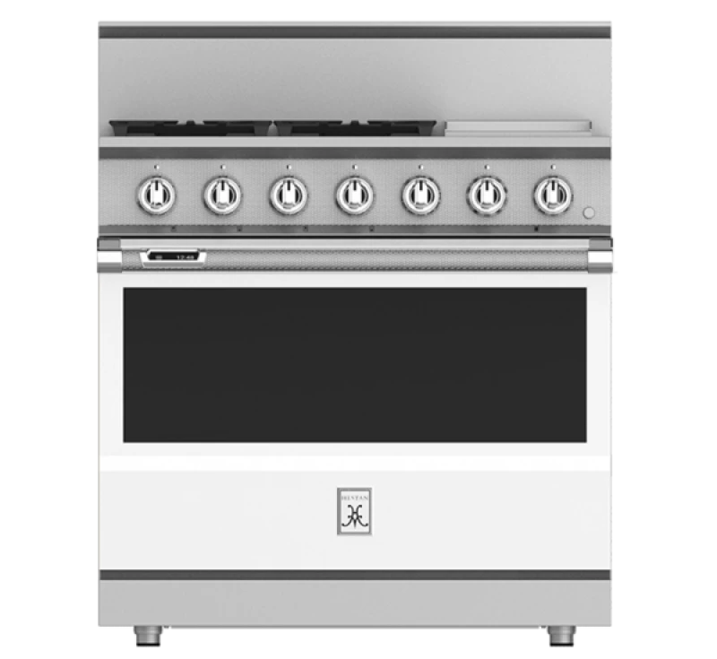 Hestan Dual Fuel Range 36-inch White