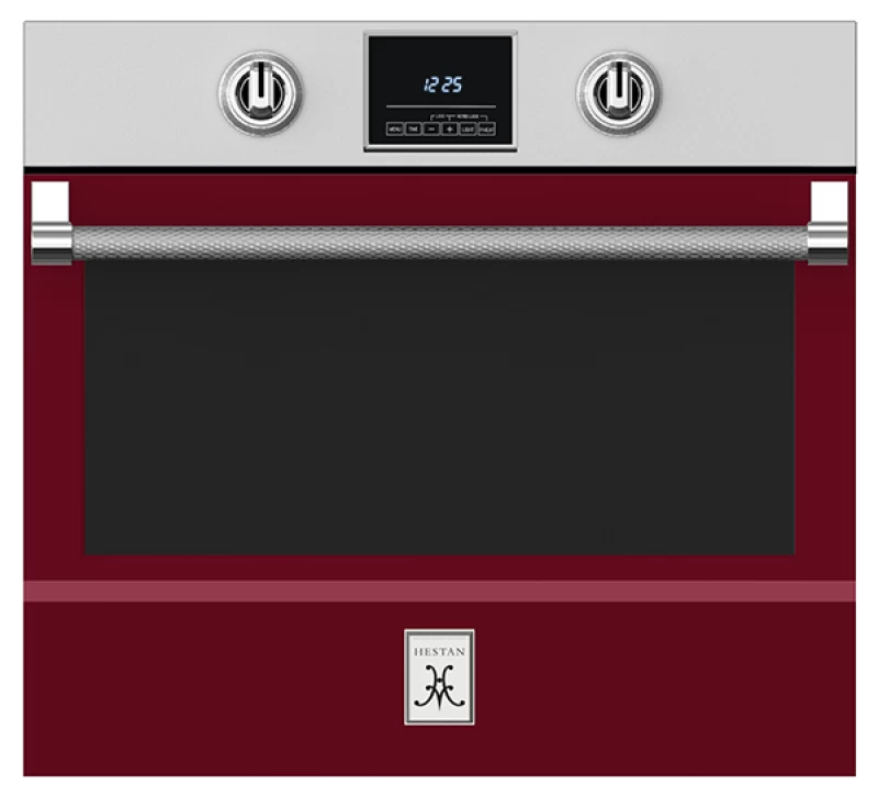 Hestan wall oven 30 inch burgundy color
