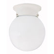 Capital Lighting 5569WH – 3-Light Vanity in White Finish – Transitional Bathroom Fixture with round glass shade