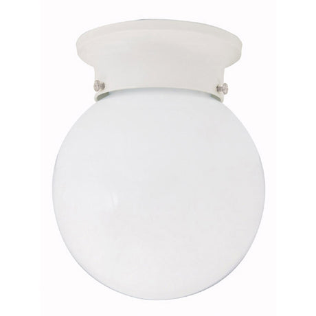 Capital Lighting 5569WH – 3-Light Vanity in White Finish – Transitional Bathroom Fixture with round glass shade