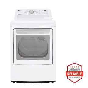 LG DLG7151W 7.3 cu. ft. Ultra Large Capacity Gas Dryer with Sensor Dry Technology - discounted premium appliances.