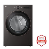 LG DLEX6500B 7.4 Cu. Ft. Smart Front Load Electric Dryer with AI Sensor Dry, featured in sleek design and advanced technology.
