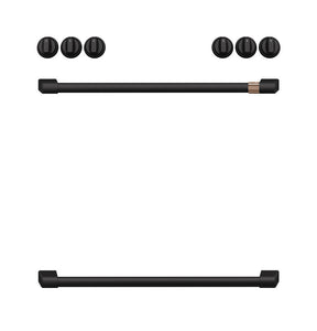 Cafe CXFCHHKPMFB Handle Kit for most Café Electric Ranges - Flat Black, perfect for appliance liquidation and overstock appliances.