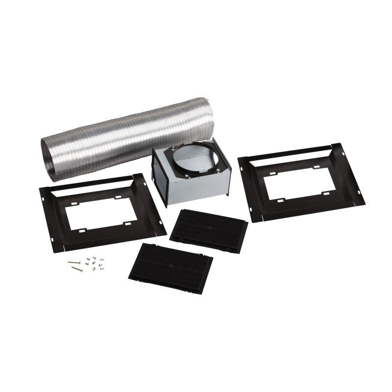 BROAN RKE58 Non-Duct Kit for EW58 Range Hoods with ducting components and filter trays for appliance installation.