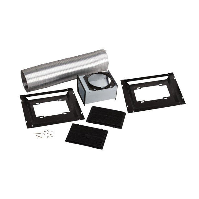 BROAN RKE58 Non-Duct Kit for EW58 Range Hoods with ducting components and filter trays for appliance installation.