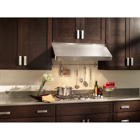 BEST UP27M36SB Under Cabinet Range Hood with Variable Speed/Multiple Blower Options, Knob Control, Halogen Lighting.