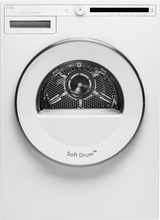 ASKO T208VW 24" Vented Dryer, Classic, White with Soft Drum feature for effective drying.