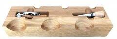 Hestan AKWDRK HE-WINE DISPLAY RACK KIT wine accessory holder with corkscrew and brush for luxury appliances.