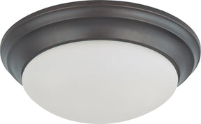 NUVO Lighting 60-3176 - 2 Light 14" Flush Twist & Lock flush mount fixture with modern design.