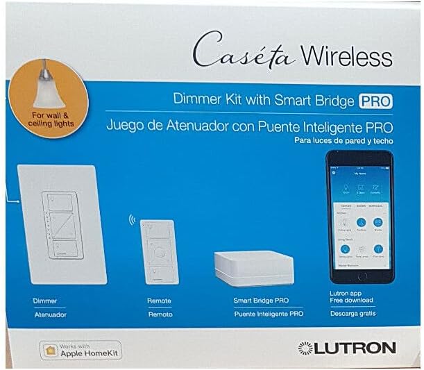 Lutron Caseta Wireless Dimmer Kit with Smart Bridge