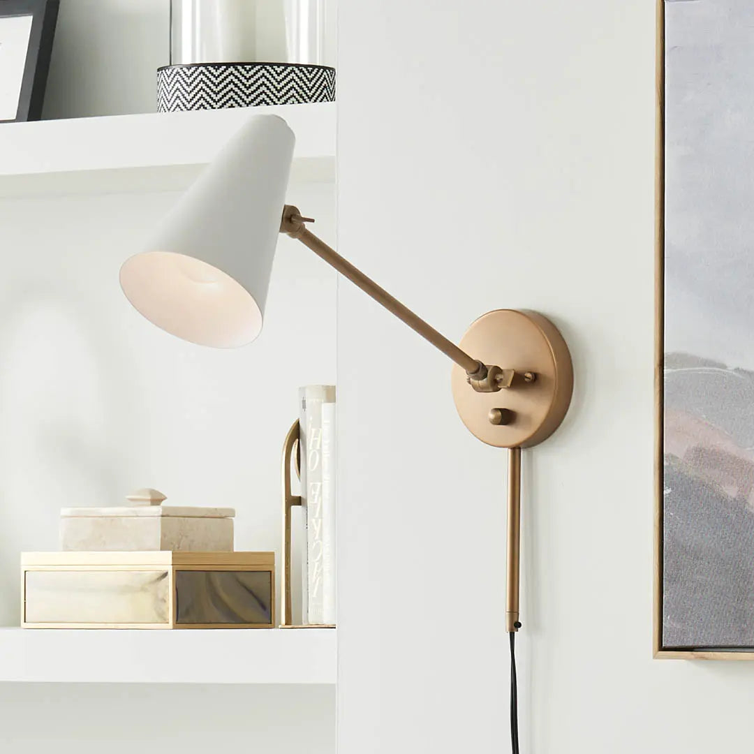 Kichler 52485NBRW Wall Sconce, Natural Brass/Brown Finish