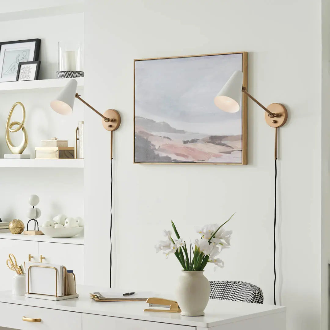 Kichler 52485NBRW Wall Sconce, Natural Brass/Brown Finish