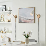Kichler 52485NBRW Wall Sconce, Natural Brass/Brown Finish