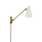 Kichler 52485NBRW Wall Sconce, Natural Brass/Brown Finish