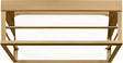 Visual Comfort 7529693S-848 - Dearborn 1-Light LED Small Square Flush Mount Ceiling Fixture in Satin Brass