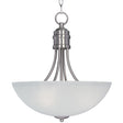 Maxim Lighting 10044FTSN - Logan 3 Light 16 inch Satin Nickel Invert Bowl Pendant Ceiling Light in 100, MN