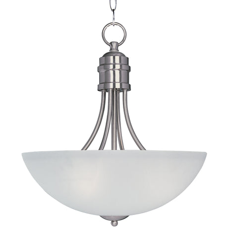Maxim Lighting 10044FTSN - Logan 3 Light 16 inch Satin Nickel Invert Bowl Pendant Ceiling Light in 100, MN