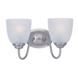 Maxim Lighting 10072FTSN - Stefan 2 Light 13 inch Satin Nickel Bath Vanity Wall Light with frosted glass shades