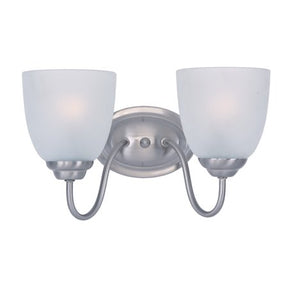 Maxim Lighting 10072FTSN - Stefan 2 Light 13 inch Satin Nickel Bath Vanity Wall Light with frosted glass shades