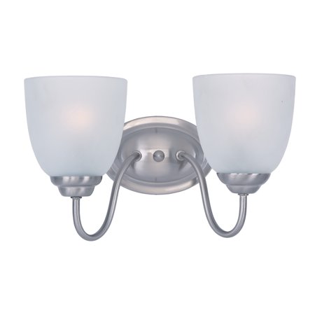 Maxim Lighting 10072FTSN - Stefan 2 Light 13 inch Satin Nickel Bath Vanity Wall Light with frosted glass shades