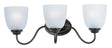 Maxim Lighting 10073FTOI - Stefan 3 Light 22 inch Satin Nickel Bath Vanity Wall Light - OPEN BOX with frosted glass shades.