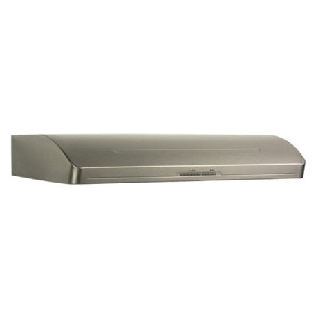BROAN E66136SS Elite 36" High Performance Range Hood under counter, sleek stainless steel ventilation appliance.