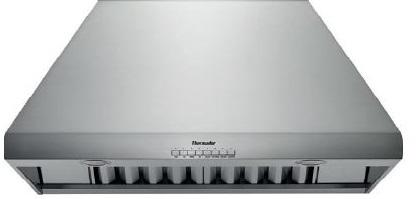 THERMADOR HPCB36NS 36 Inch Wall Mount Chimney Hood with 1,000 CFM Internal Blower, Auto Function Self-Adjust