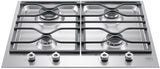 BERTAZZONI PM24400X 24-inch Built-In Gas Cooktop, premium appliance for luxury kitchen, ideal for appliance liquidation and overstock.
