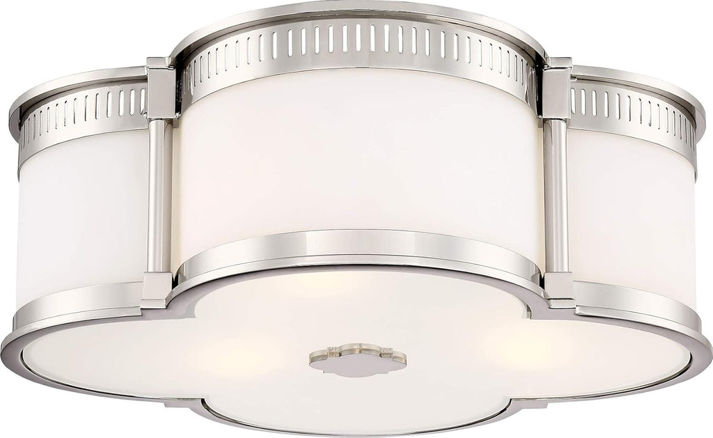 Minka-Lavery LED flush mount brushed nickel design