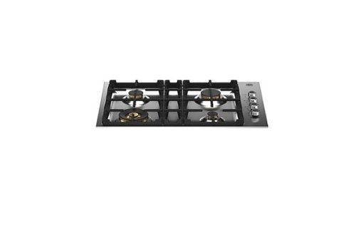 Bertazzoni gas cooktop with brass burners