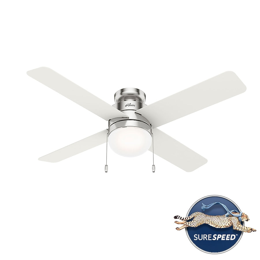 Hunter Timpani 52-in Ceiling Fan with Light