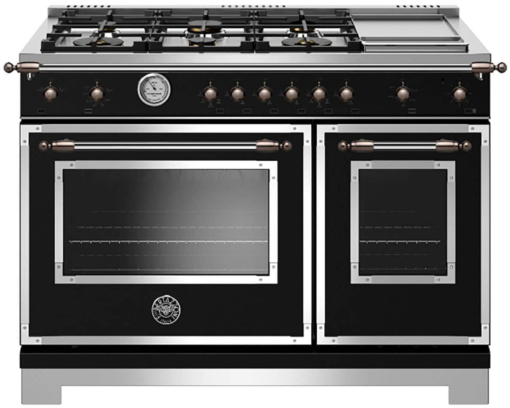 Bertazzoni dual fuel range with gas burners