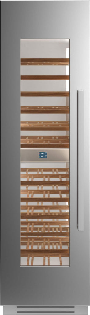Bertazzoni wine cellar built-in stainless steel front