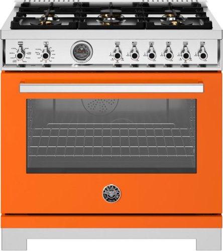 Bertazzoni 36" gas range with six burners