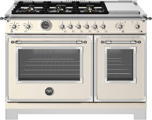 Bertazzoni Heritage Series range with brass burners