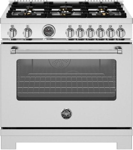 Bertazzoni Master Series 36" range with 6 brass burners
