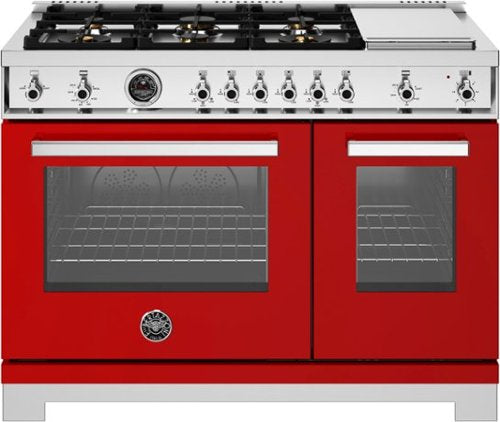 Bertazzoni gas range with dual ovens