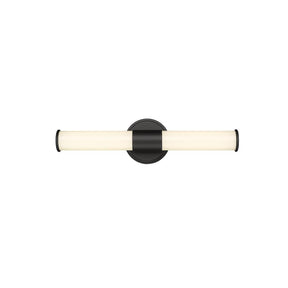 Millennium Lighting 2220-MB - Trumann 1-Light Vanity, LED Matte Black for modern decor and appliance liquidation.