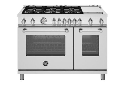 Bertazzoni gas range with dual ovens