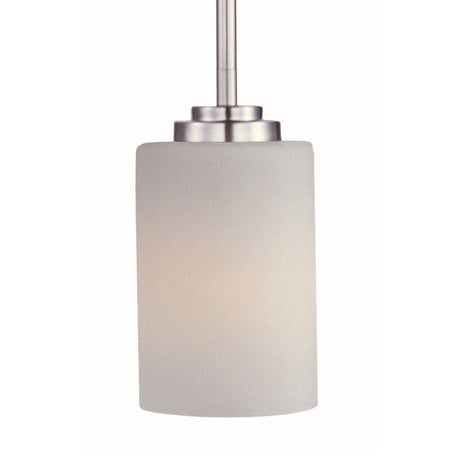 Maxim Lighting 90030SWSN - Deven 1-Light Mini Pendant with satin nickel finish and clear glass shade, ideal for various decor.