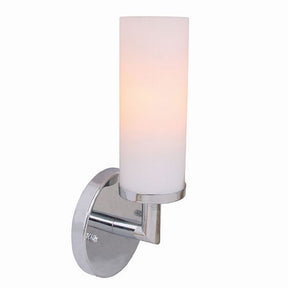 Eurofase SC-1SNE-25 - Sydney 11" Tall Wall Sconce in polished chrome with a frosted glass shade.